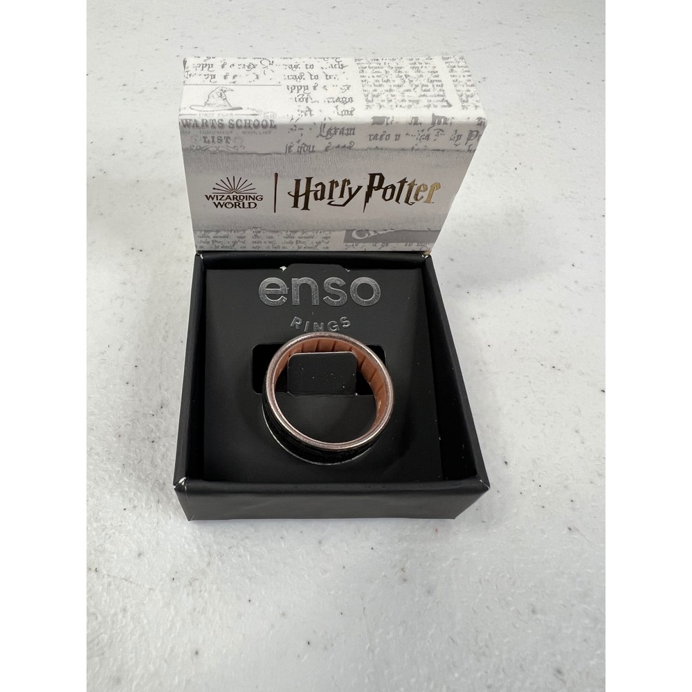 Enso Rings Harry Potter You'll Stay With Me Silicone Band Size 9 Bronze Pink